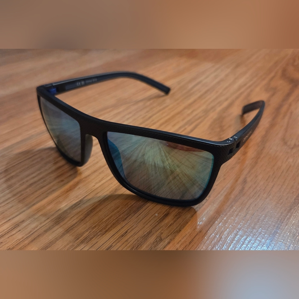Zenottic Blue Lenses Sunglasses Black Frame